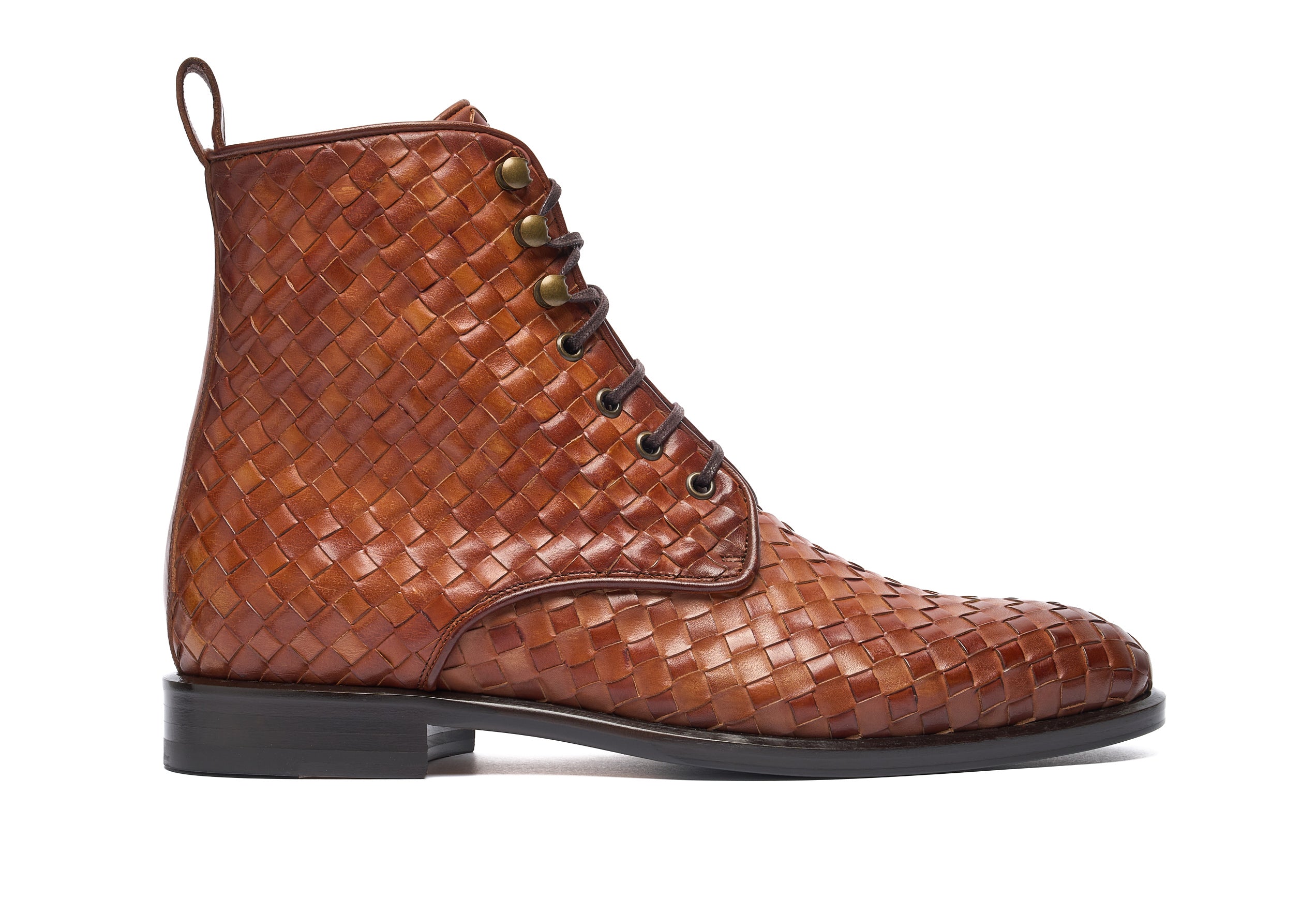 Cognac Intreccio#Sfumatura_Cognac Intreccio