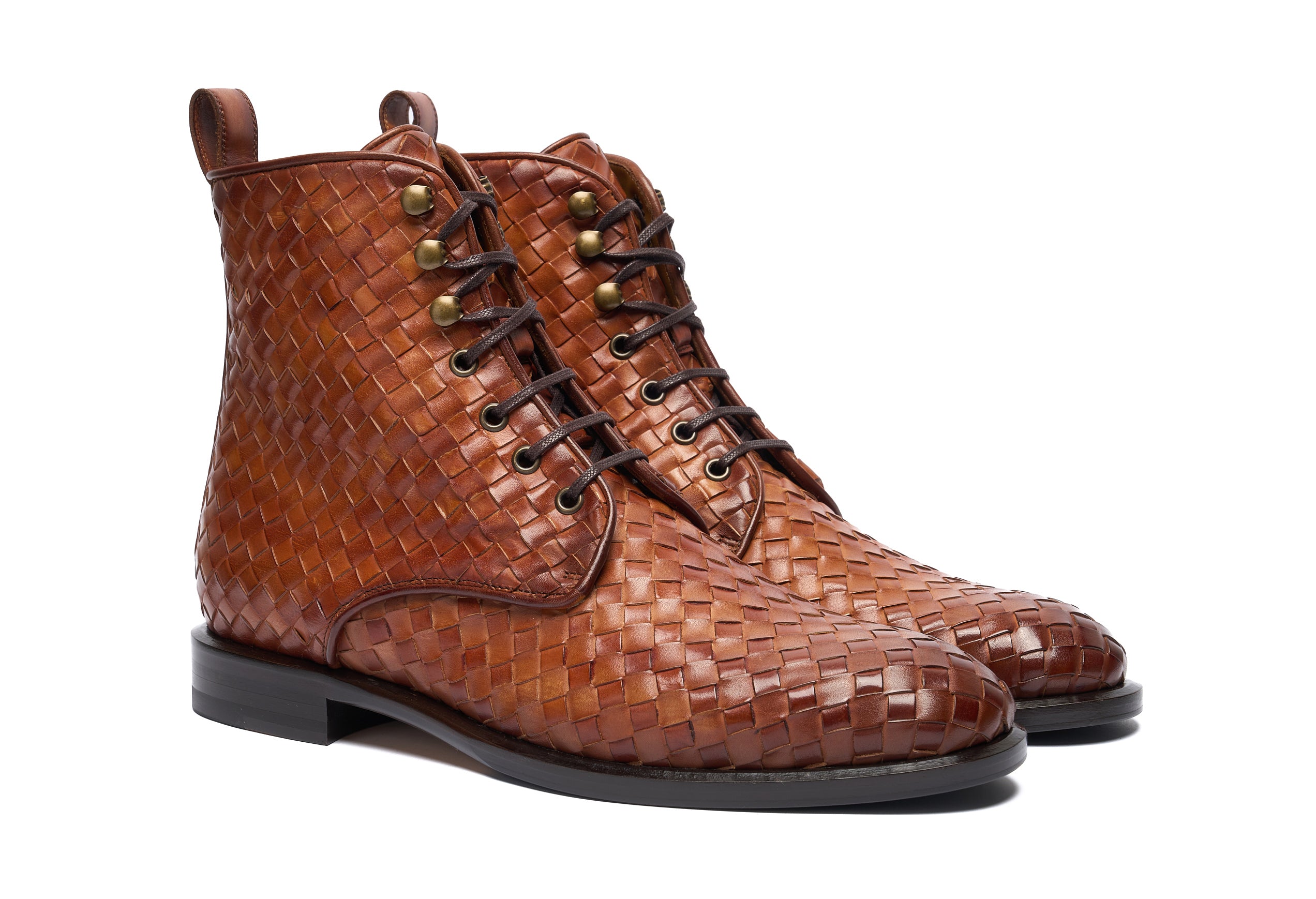 Cognac Intreccio#Sfumatura_Cognac Intreccio